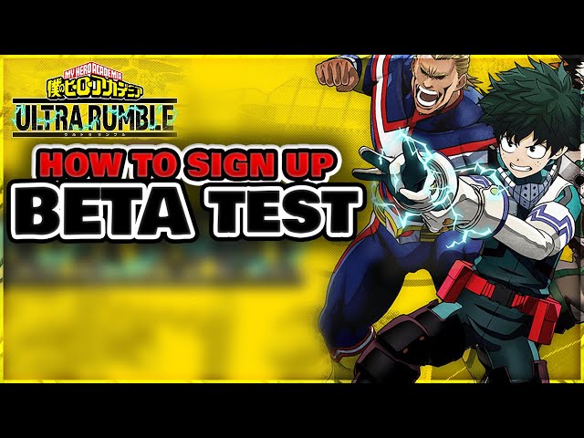 My Hero Ultra Rumble closed beta: How to register, start time, end date,  and more