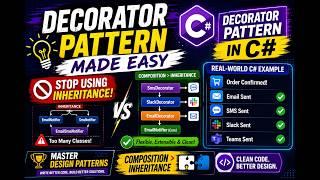 Decorator Design Pattern in C# | Real-World Example Explained | Design Patterns for Beginners