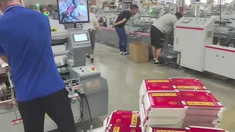 YZ-800PC-B Intelligent #foldergluer #machine for #straight line #onepoint #cardboard #box #graphics