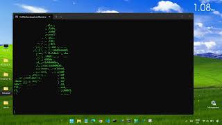 Secret ASCII animation in cmd  #cmd #animation