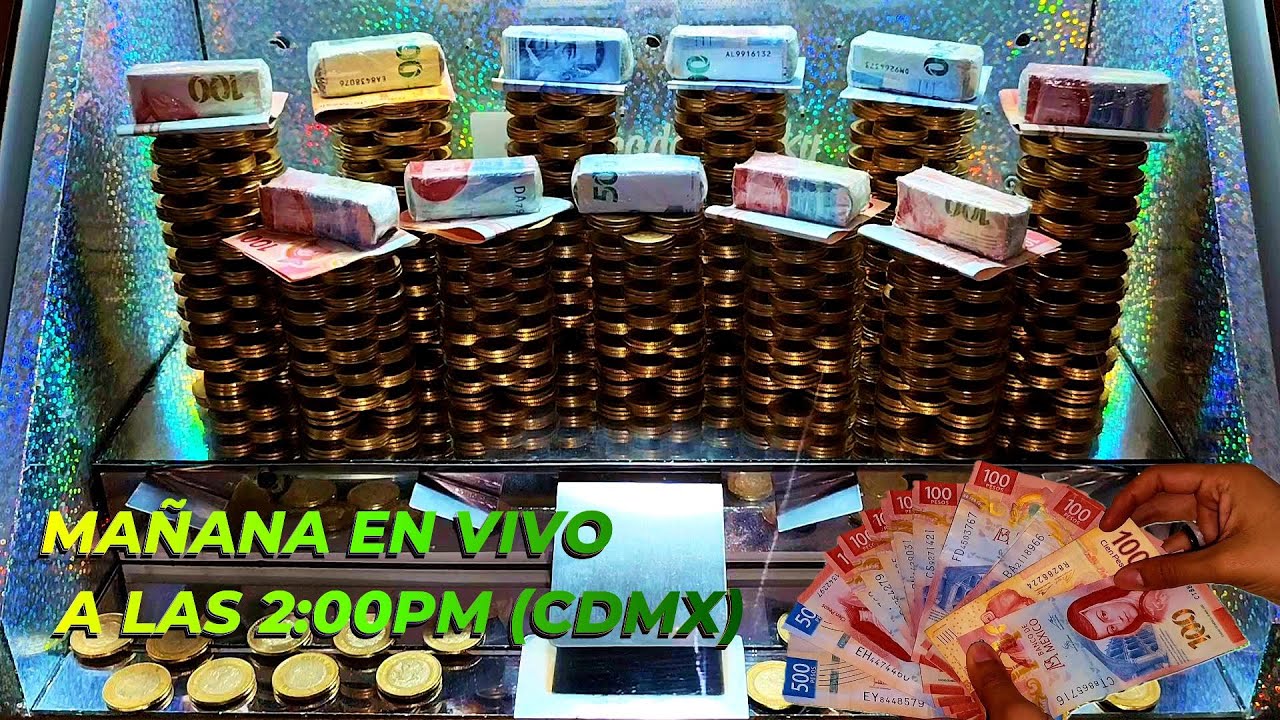 INFINIDAD DE TORRES Y BILLETES!!🤑🍀💸 @LOS JUEGOS DE SUSAN  MAQUINA EMPUJAMONEDAS DE $10 #money