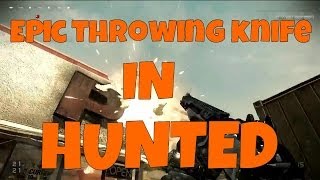 COD Ghosts - Hunted with EPIC Throwing Knife Kill LIVE