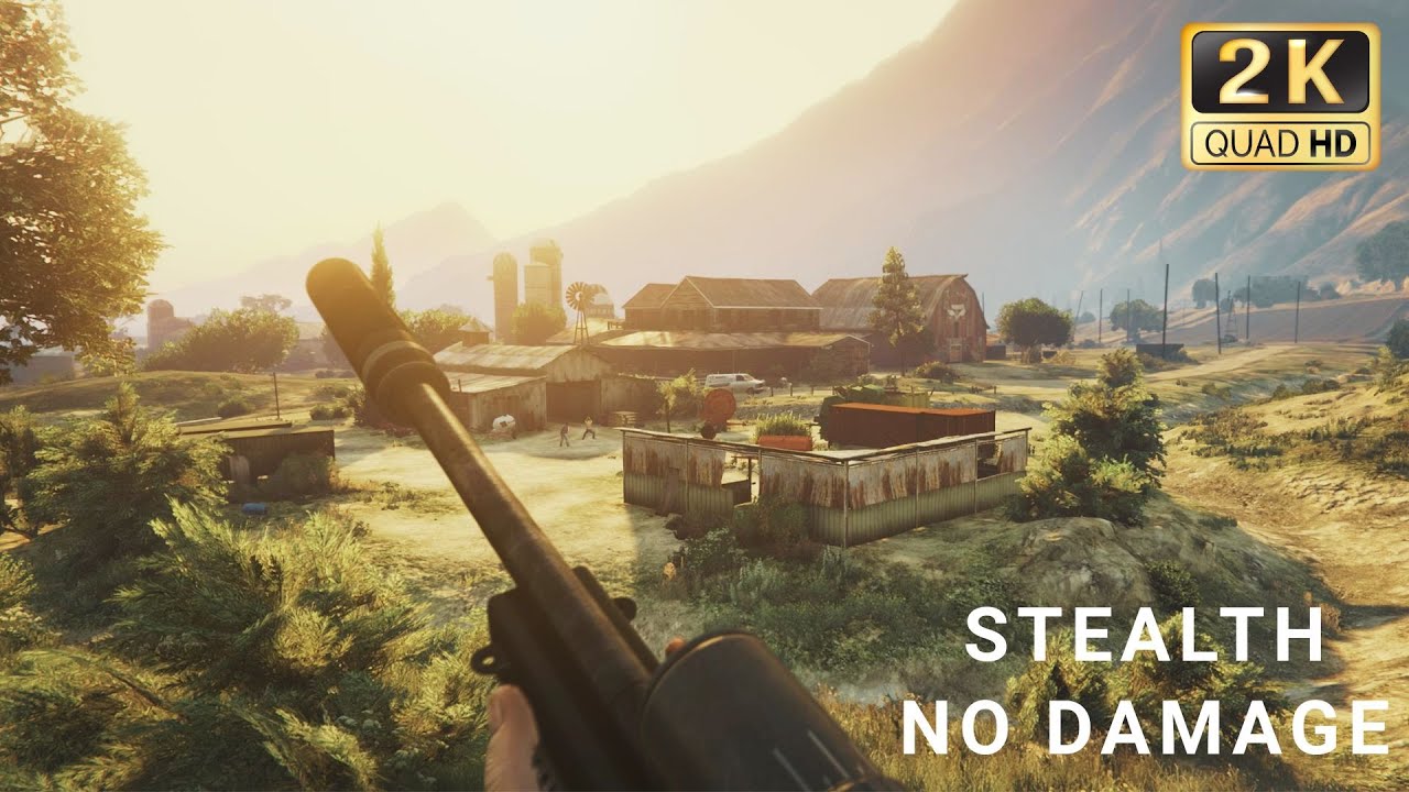 Stealth Sniper + Grenade Launcher Madness | Crystal Maze 100% NO DAMAGE in First Person | GTA V