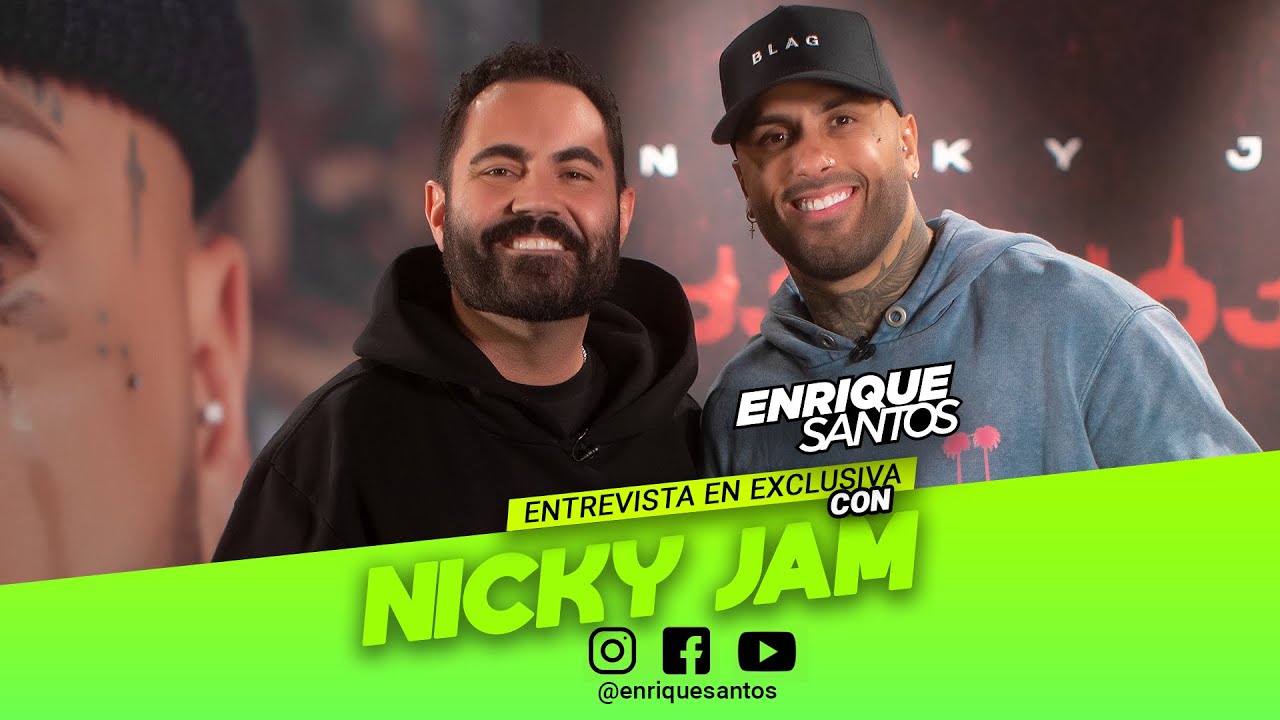 Enrique Santos y Nicky Jam (Imagen tomada de YouTube)