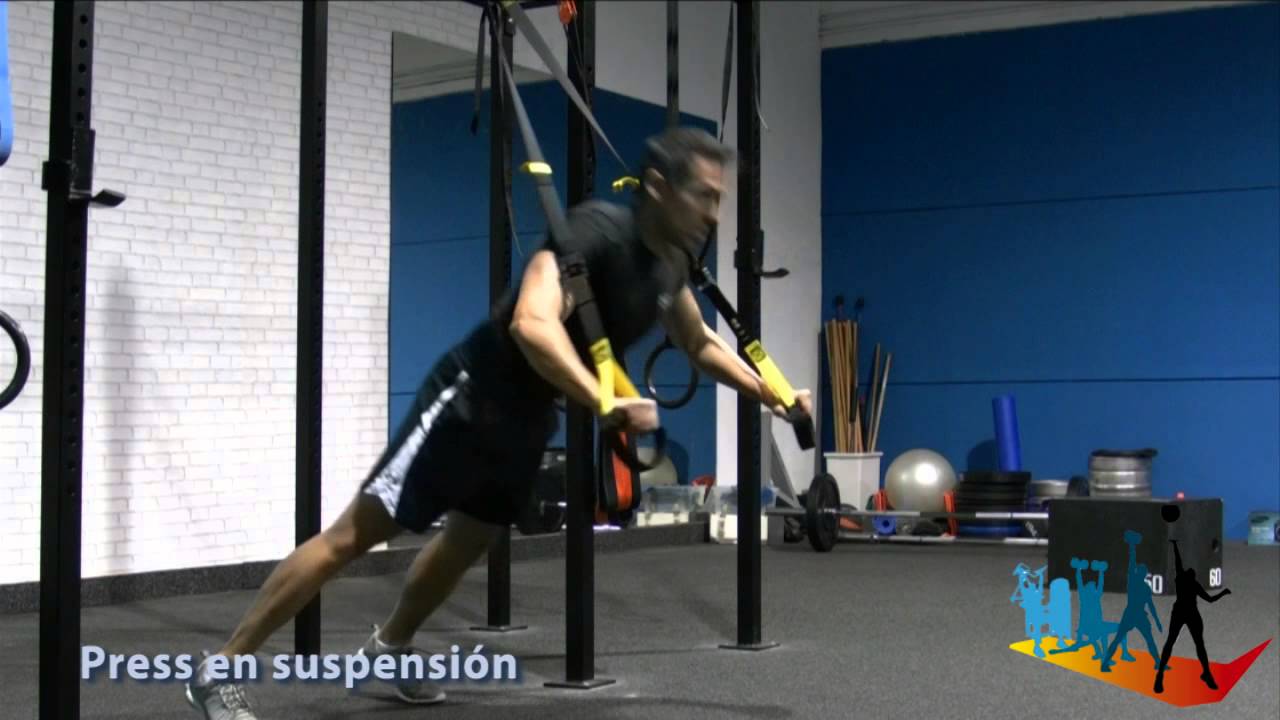 04 press en suspensión para progresiones funcionales en fitness http://sportlife.com.co