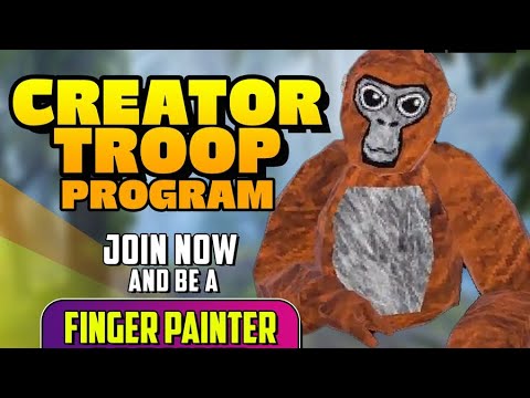 How To Join The Gorilla Tag Creator Troop Program & Get The Finger Painter  Badge Cosmetic 