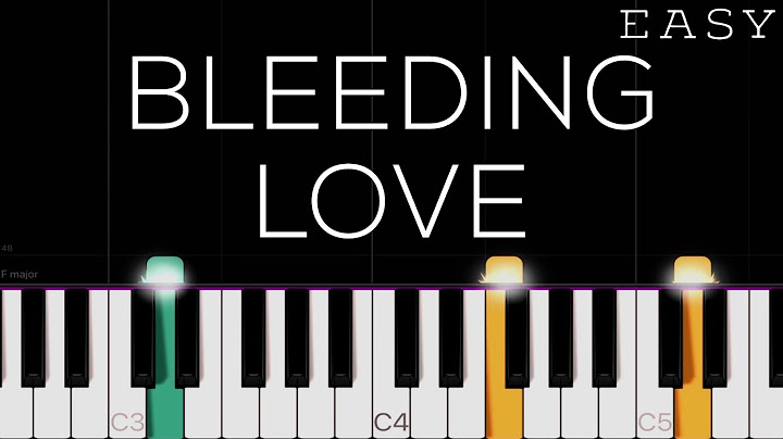 Bleeding Love Piano version - Piano performance video thumbnail