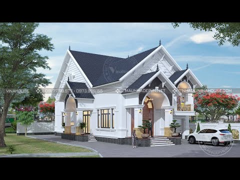 Video MẪU NHÀ CẤP 4 CÓ GÁC LỬNG, GIÁ RẺ (9m x 20m) - youtube