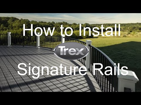 How To Install A Trex Signature Aluminum Deck Railing Trex Youtube Youtube