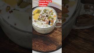 Summer Special Weightloss Breakfast | Gut Friendly Recipe #shorts