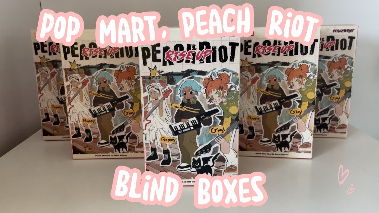 Pop Mart Peach Riot Blind Boxes ⋆⁺₊🎧 ๋࣭ ⋆｡ ° - YouTube