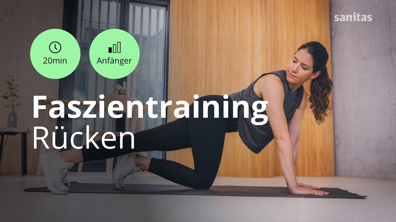 Fascia training for the back | 15 effective exercises against back pain | Sanitas training