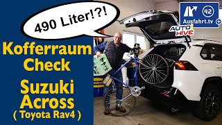 Kofferraum-Check: Suzuki Across - was passt in den Kofferraum? Fahrrad? Leiter? Koffer? Taschen?