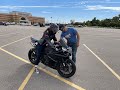 Beginner - Learning how to ride on a Yamaha R1 - mastering the basics