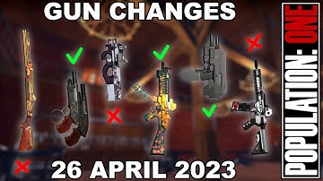 RadFox University: Gun Changes (Comparison: Before and Now) | POPULATION: ONE