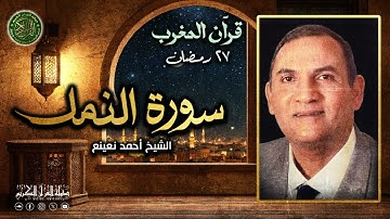 الشيخ أحمد نعينع - قرآن المغرب 27 رمضان 1446 - سورة النمل