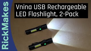 Vnina USB Rechargeable LED Flashlight, 2-Pack screenshot 5