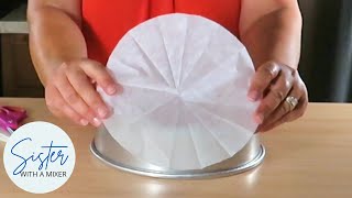 How to Make a Parchment Paper Circle | Baking Tip
