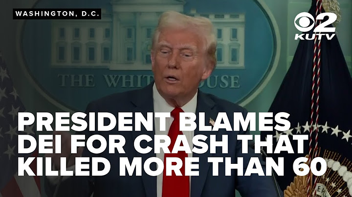 Trump blames DEI for deadly mid-air crash