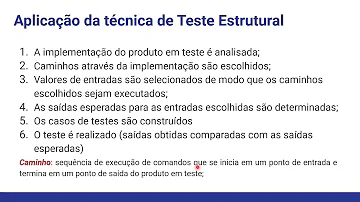 Como fazer um teste de caixa branca?