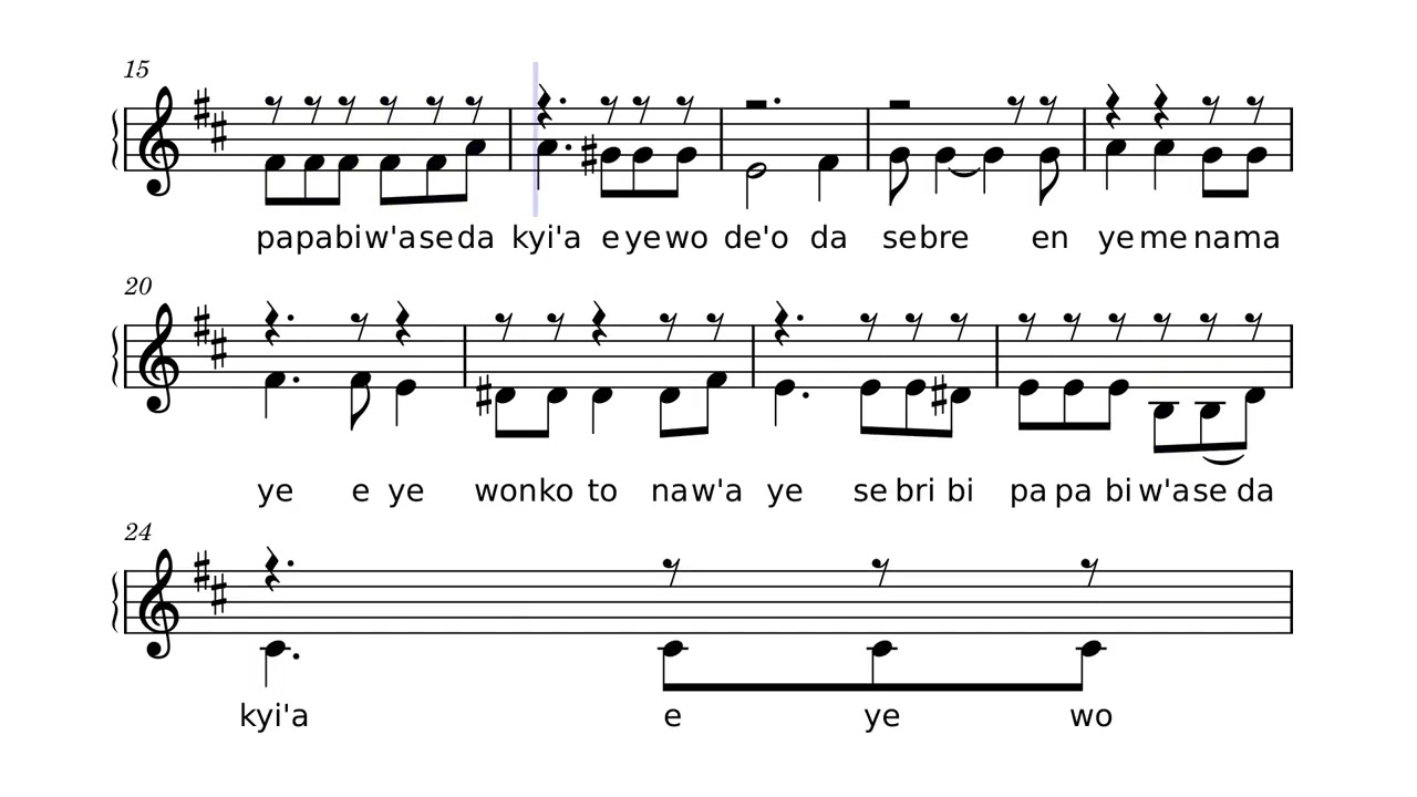 HOW TO SING SE BRIBI PAPA BI ALTO PART BY JAMES VARRICK ARMAAH