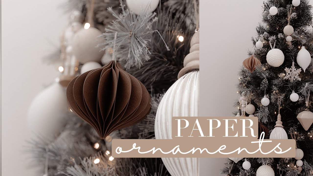 DIY Paper Honeycomb Christmas Ornament | Cricut Tutorial - YouTube