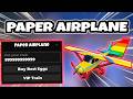 BEST Paper Airplane Training Script (PASTEBIN 2026) (INF CASH , BUY BEST PET)