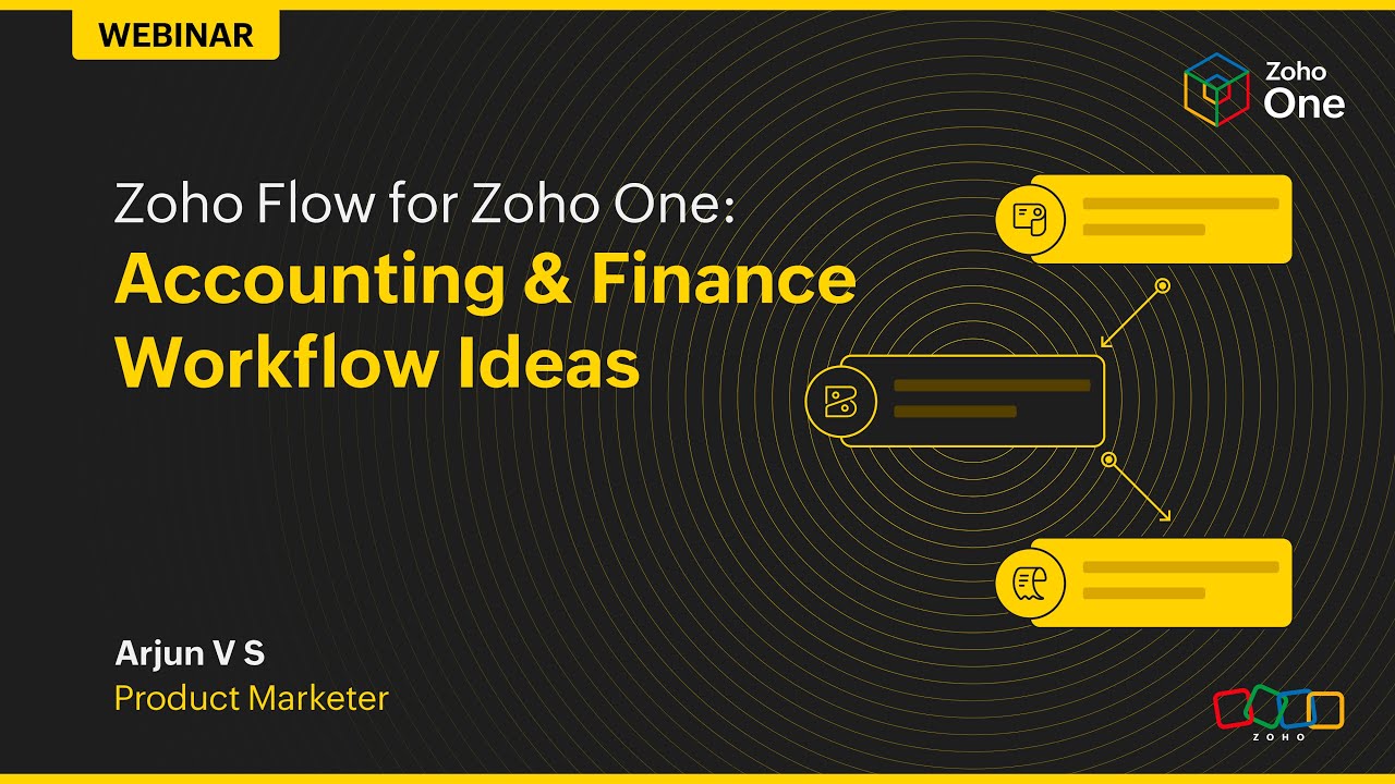 Zoho Flow for Zoho One: Accounting & Finance Workflow Ideas - YouTube