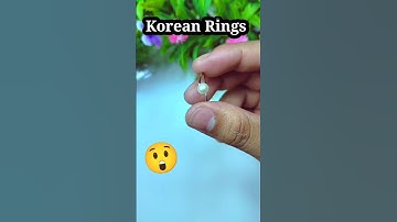 DIY homemade ring 😲🥰/how to make rings with safety pin/homemade Korean Rings