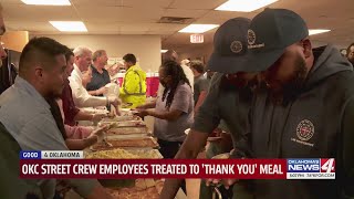 OKC street crew employees treated to 'thank you' meal