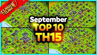 NEW Best INSANE TH15 WAR/TROPHY Base Links (Top10) Clash of Clans - Town Hall 15 War Bases!