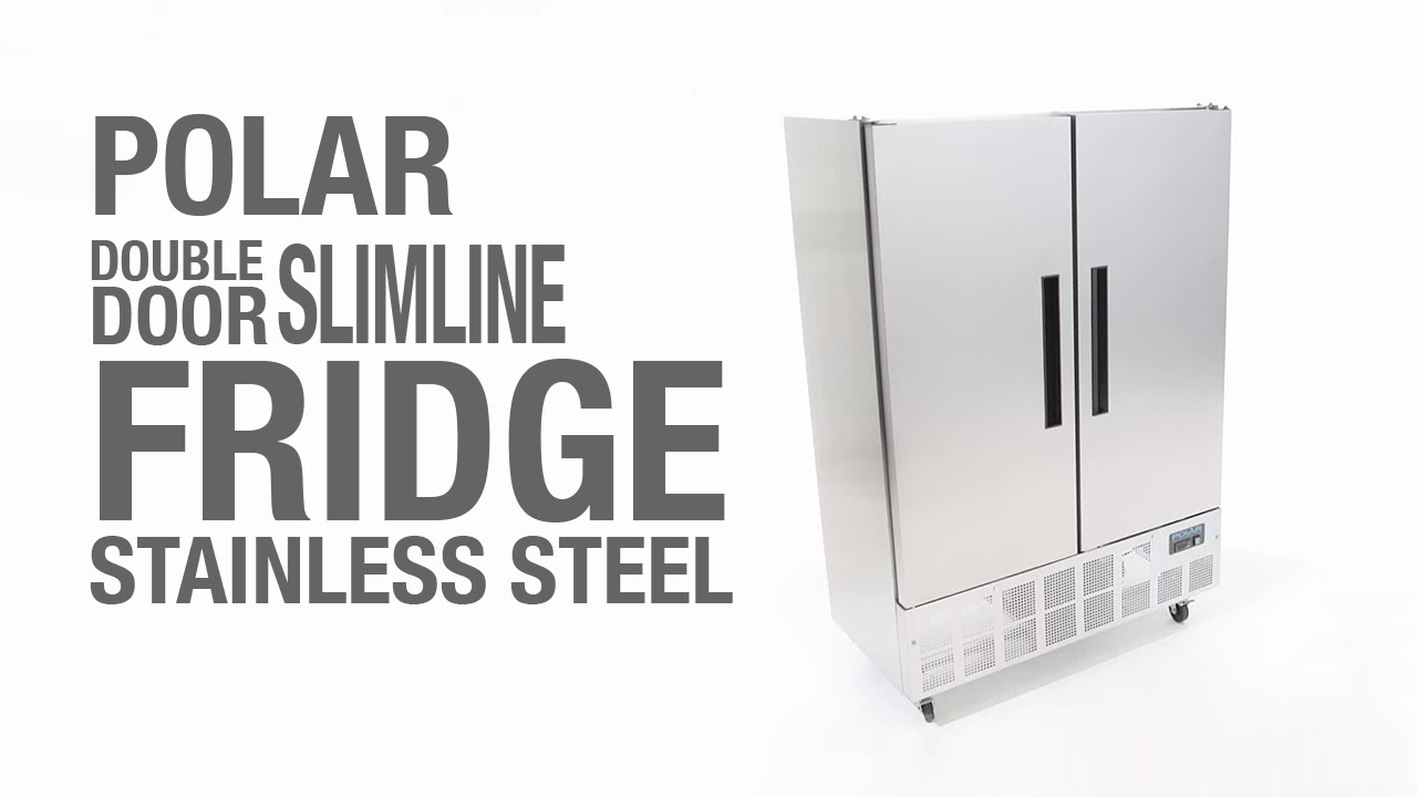 Polar Double Door Slimline Fridge 960Ltr