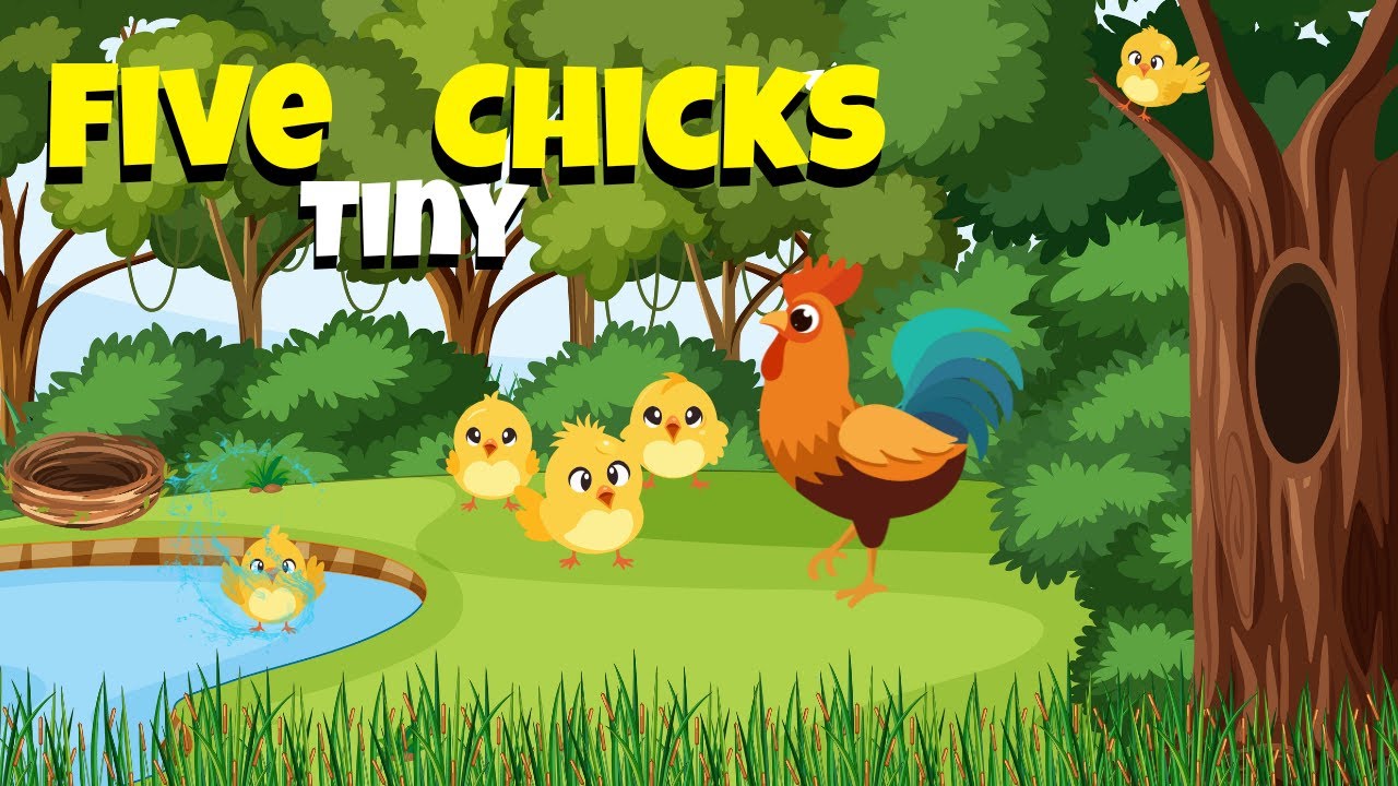Five Little Chicks | Fun Counting Song for Kids | Learn Numbers with ...
