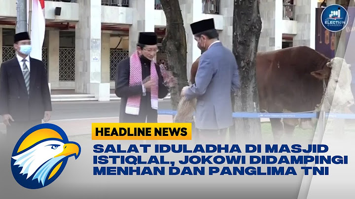 Salat Iduladha di Masjid Istiqlal, Jokowi Didampingi Menhan dan Panglima TNI