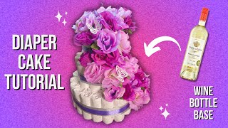 HOW TO MAKE A DIAPER CAKE 2023 | STEP BY STEP TUTORIAL | MINI BABY SHOWER VLOG | Crafting w/ Kandor