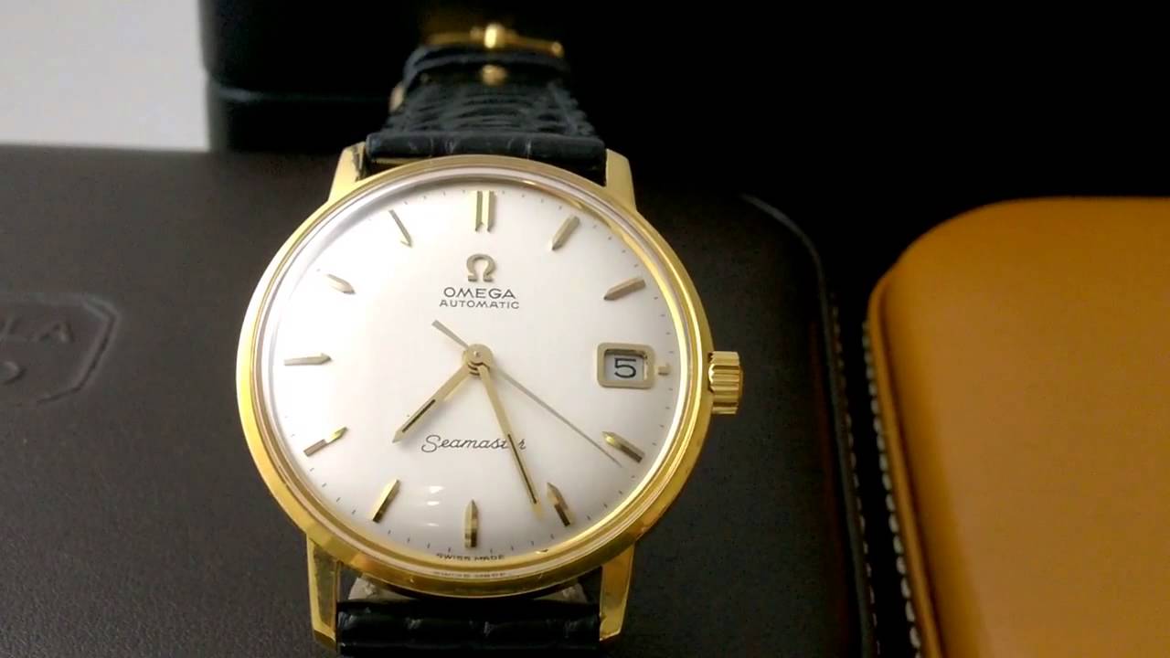 omega gold dress watch