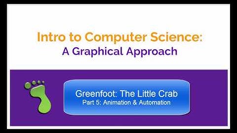Intro CS: Greenfoot - Little Crab Part 5 (Animation & Automation)