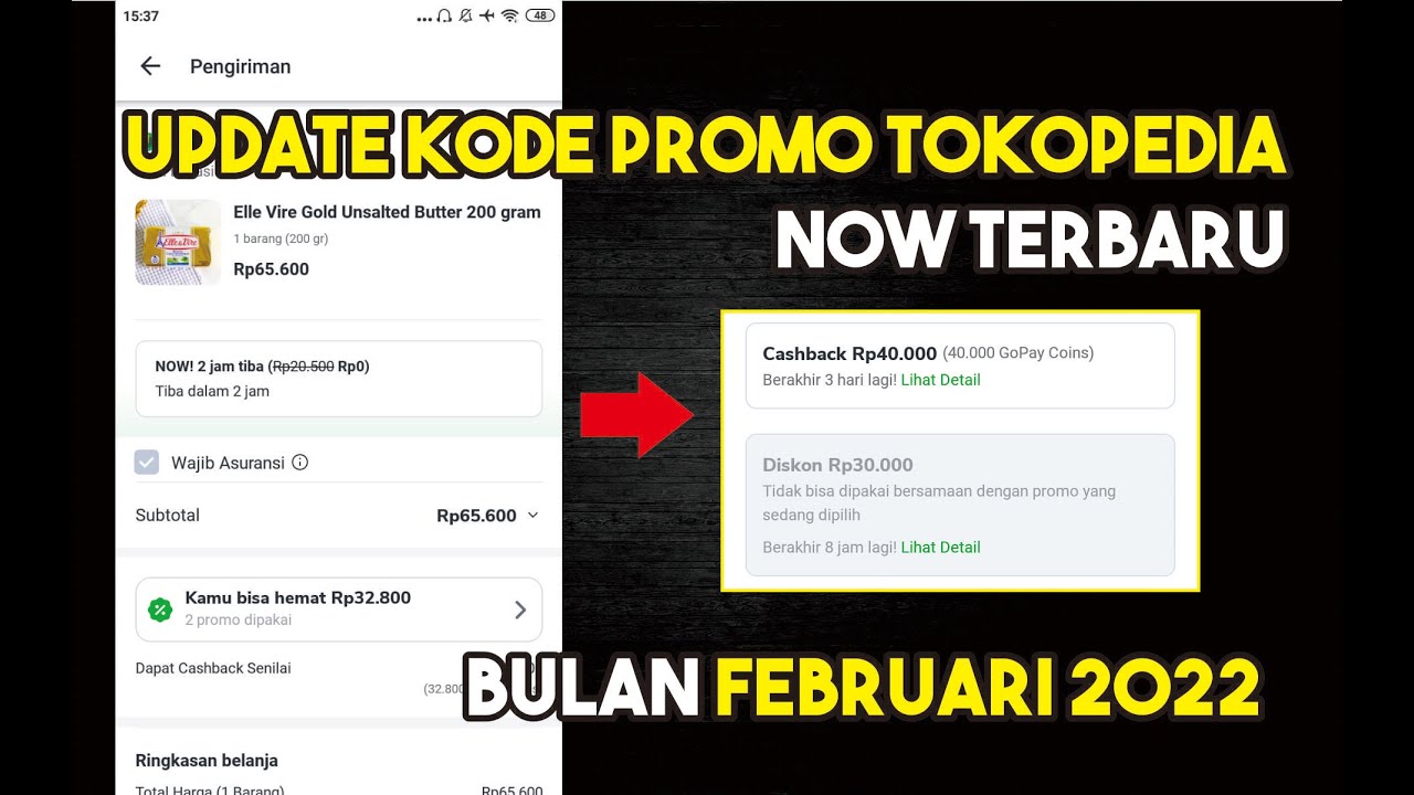 UPDATE KODE PROMO TOKOPEDIA NOW TERBARU BULAN FEBRUARI 2022 | Kode ...