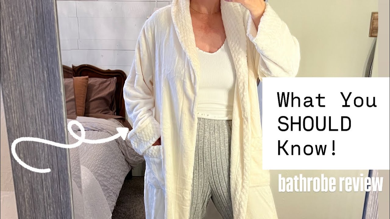 The Softest Bathrobe You'll Ever Own! Artfasion Warm Microfleece Plush Lounge Robe 