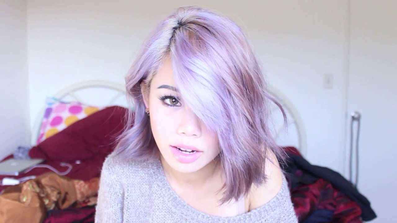 How To Get Pastel Hair From Dark Asian Hair Youtube