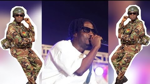 Fancy Gadam one man soldier freestyle on stage