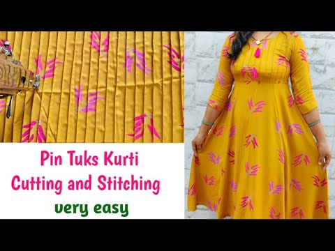 Very Easy Umbrella Cut Kurthi Cutting & Stitching in tamil @தையல் தமிழில் -  Thaiyal Tamilil - YouTube