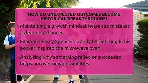 How Do Unexpected Outcomes Become Historical Breakthroughs? - The Personal Growth Path