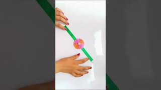 how to make rakhi at home #shorts