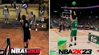 Winning A 3 Point Contest On Every NBA 2K Game