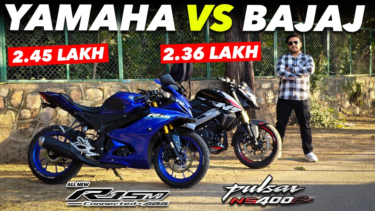 Bajaj Pulsar NS400Z vs Yamaha R15M – Power ka Baap Kaun? 💥