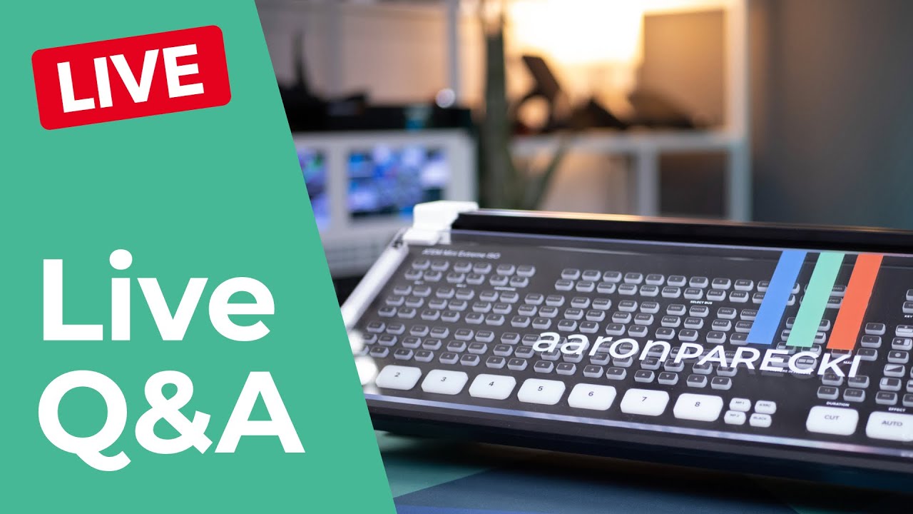 Live Question 🔴 Live Q&A! Answering your questions about livestreaming, the ATEM Mini ...
