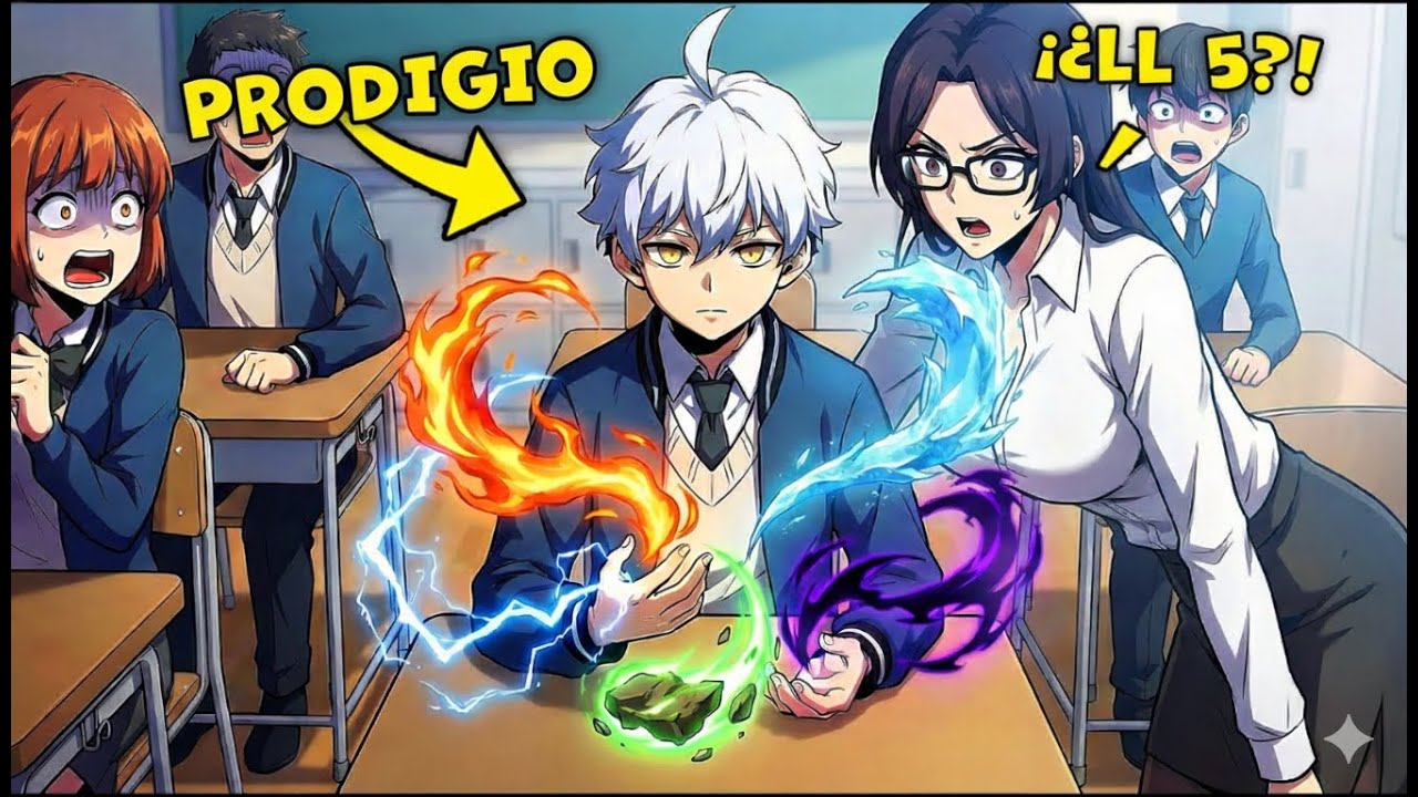 ¡Es el Único que Posee Habilidades de los Cinco Elementos en la Escuela!