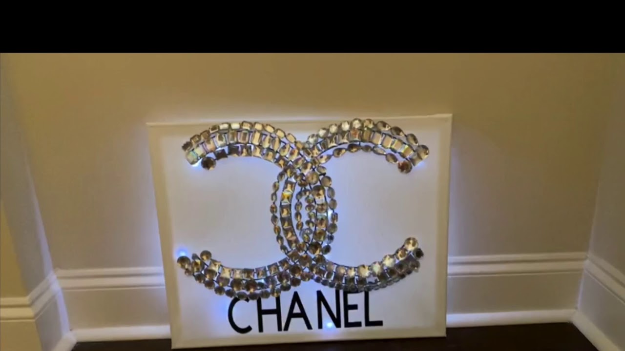 DIY CHANEL INSPIRED LOGO/WALL ART #sosochanel #chanel 