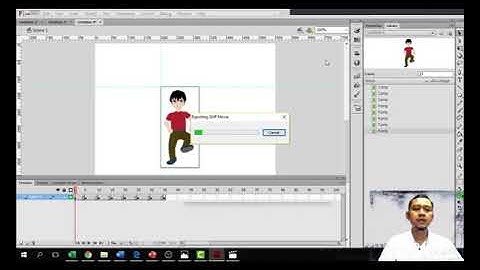 MEMBUAT ANIMASI BERJALAN DENGAN ADOBE FLASH